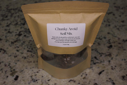 Soil Sampler Set – Chunky Aroid Mix, Tree Fern Fiber, Chunky Perlite & Premium Fern Mix (Quart Bags)